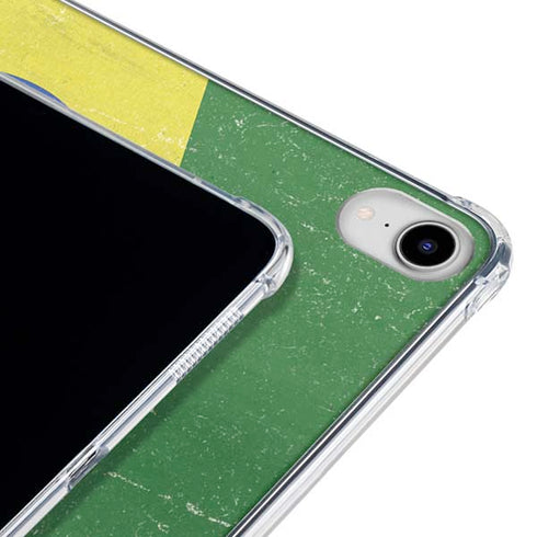 Brazil Flag Distressed iPad 11th Gen (2025) Clear Case